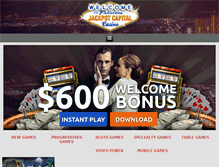Tablet Screenshot of jackpot-capital-casino.com
